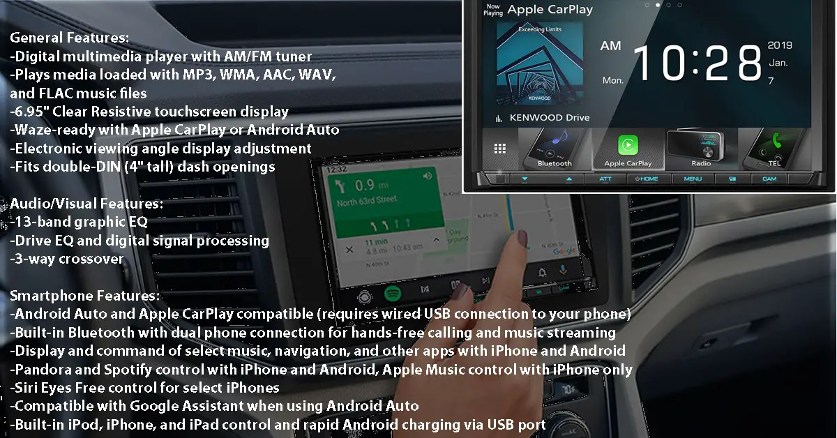 The Kenwood DMX706S Review [A Parking Guideline Car With Android Auto