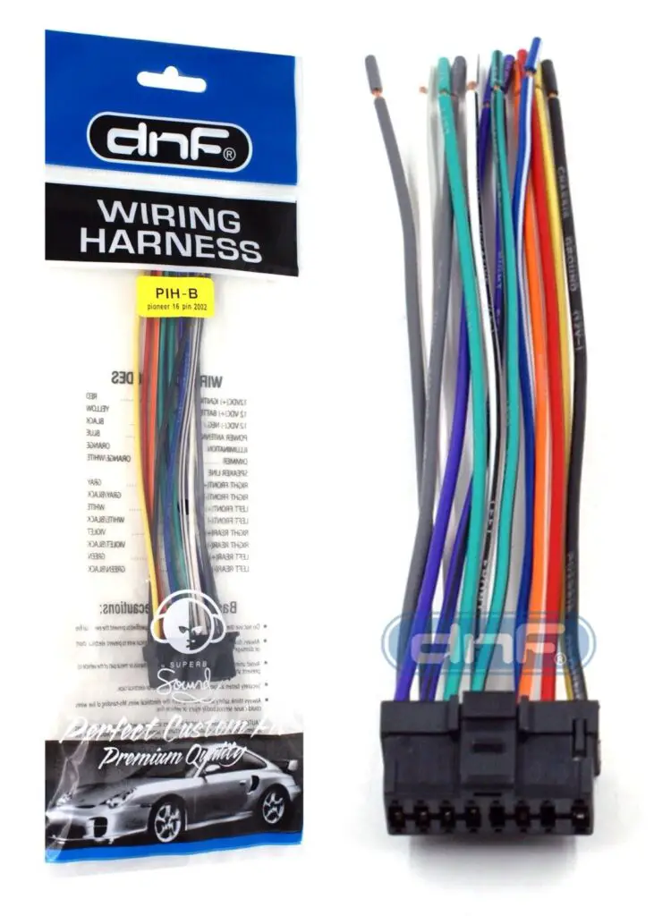 wiring harnesses of different Pioneer models 